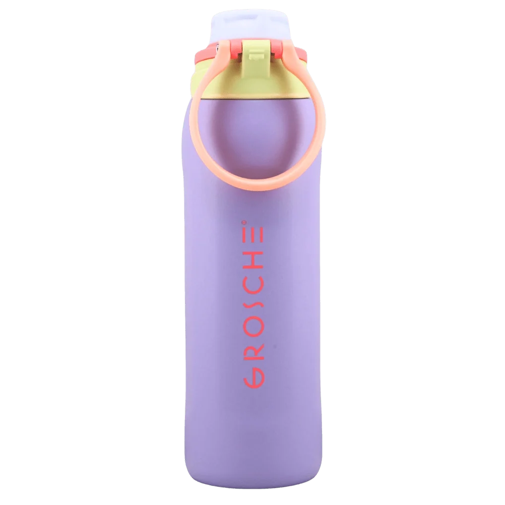 GROSCHE KAMLOOPS Insulated Chug Lid Water Bottle, 24oz - Ivory Mist / Yes